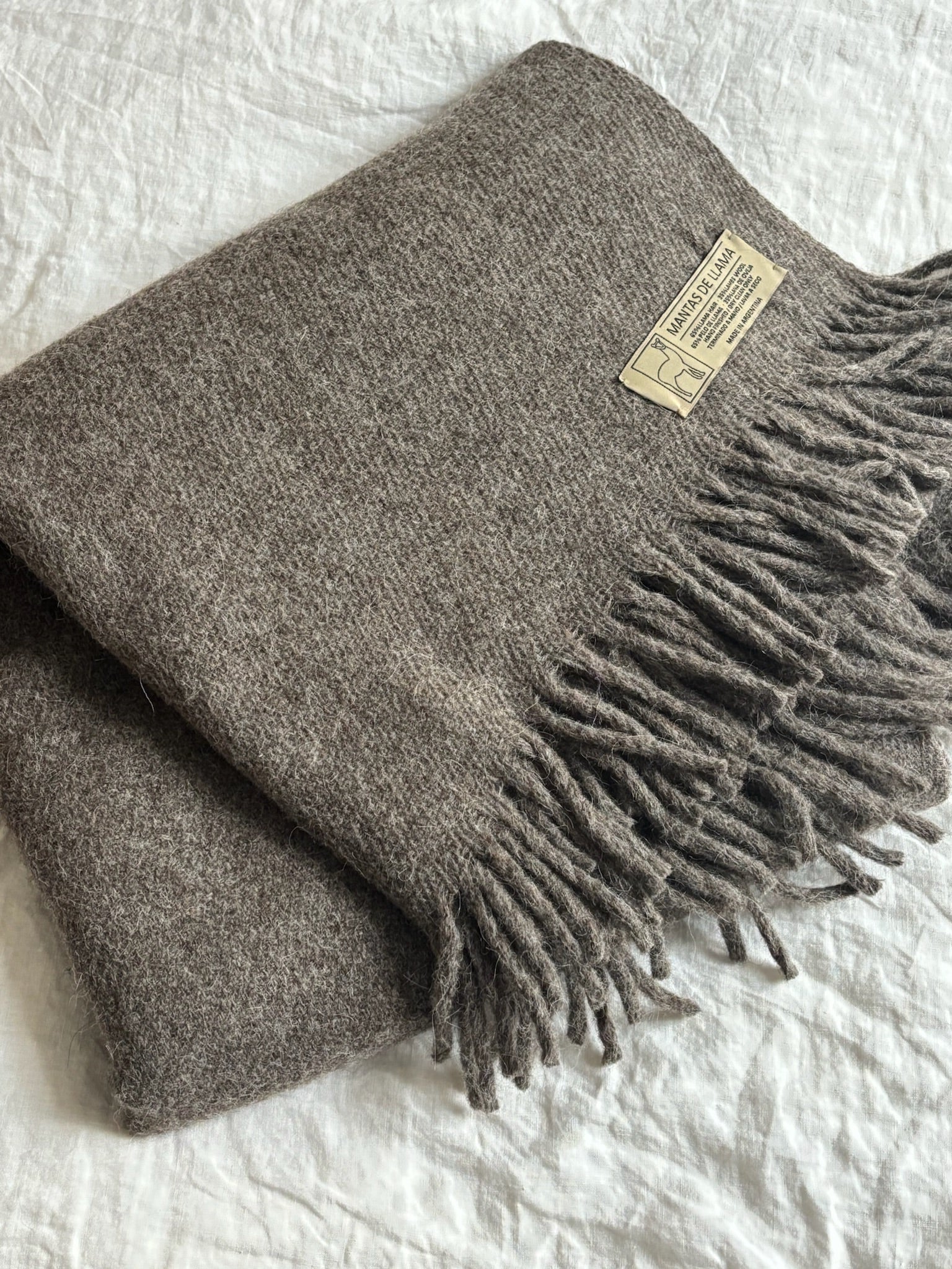 65% lana de llama 35% lana de oveja