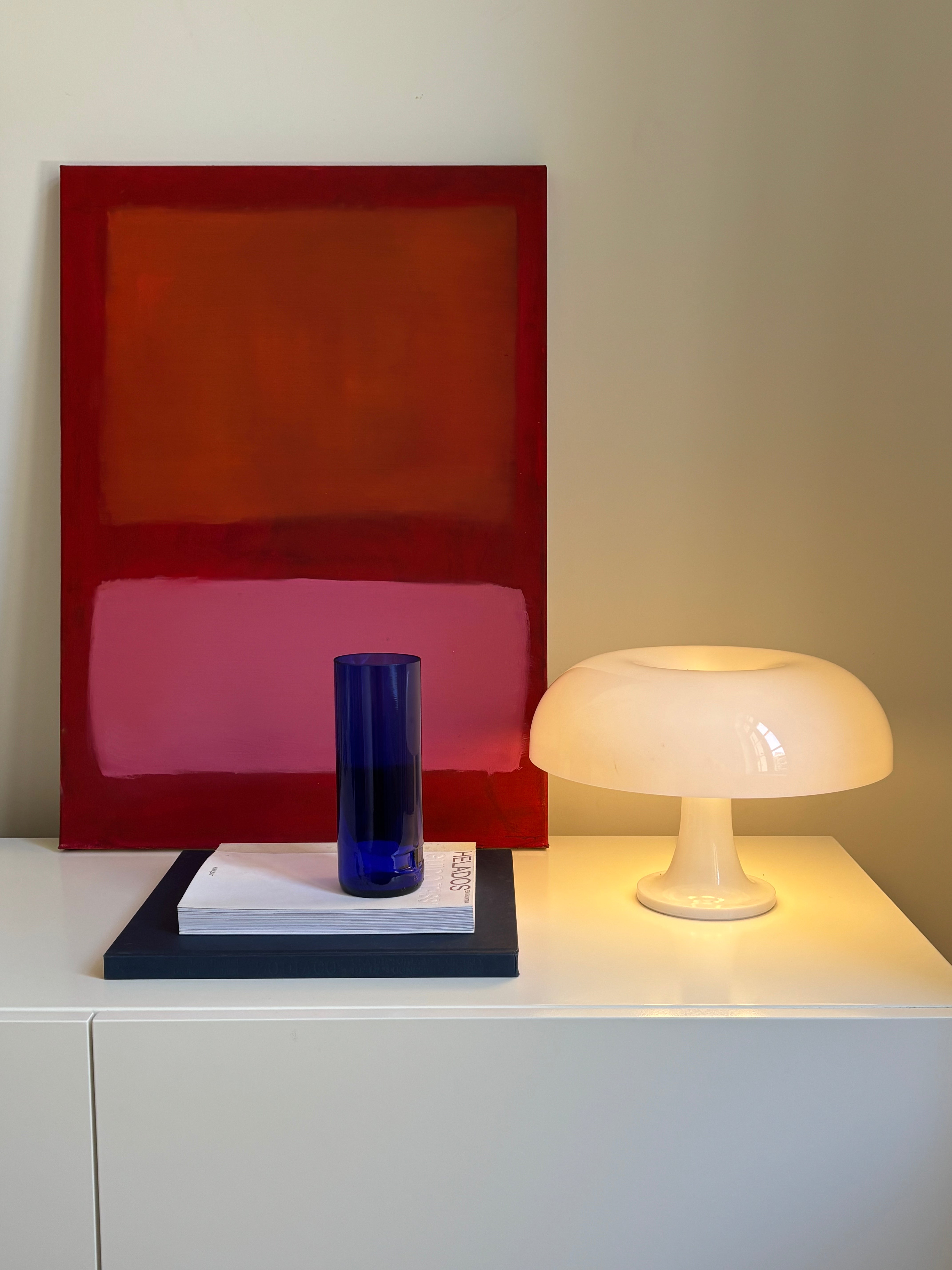 florero de vidrio reciclado